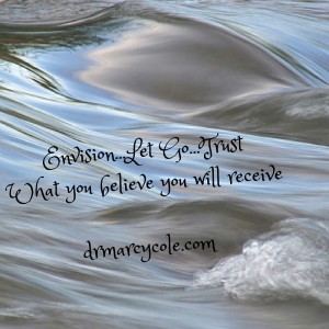 Envision...Let Go...TrustWhat you believe you will receive